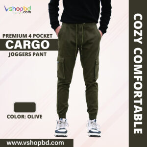 6 Pocket Joggers Pant- Olive Combo