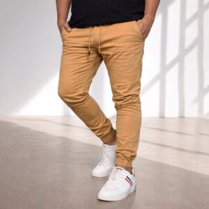 4 Pocket Joggers Pant- Khaki