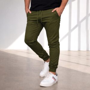 4 Pocket Joggers Pant- Olive